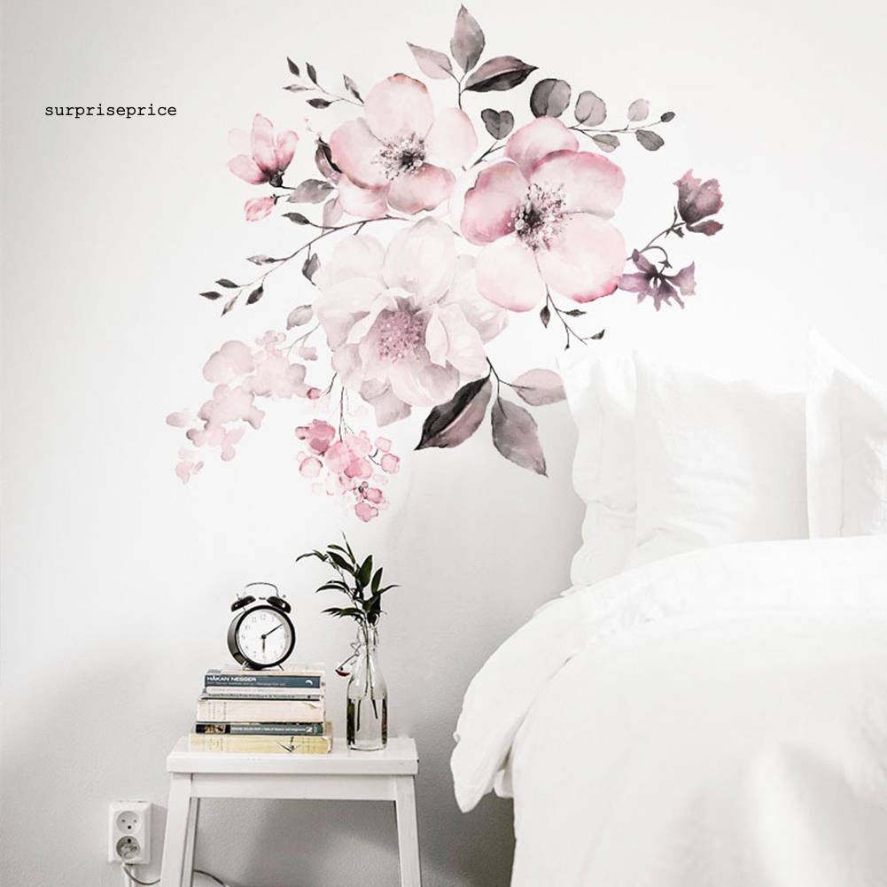 Decal dán tường Họa Tiết Hoa Nhiều Màu Sắc Dùng Trang Trí Phòng Khách