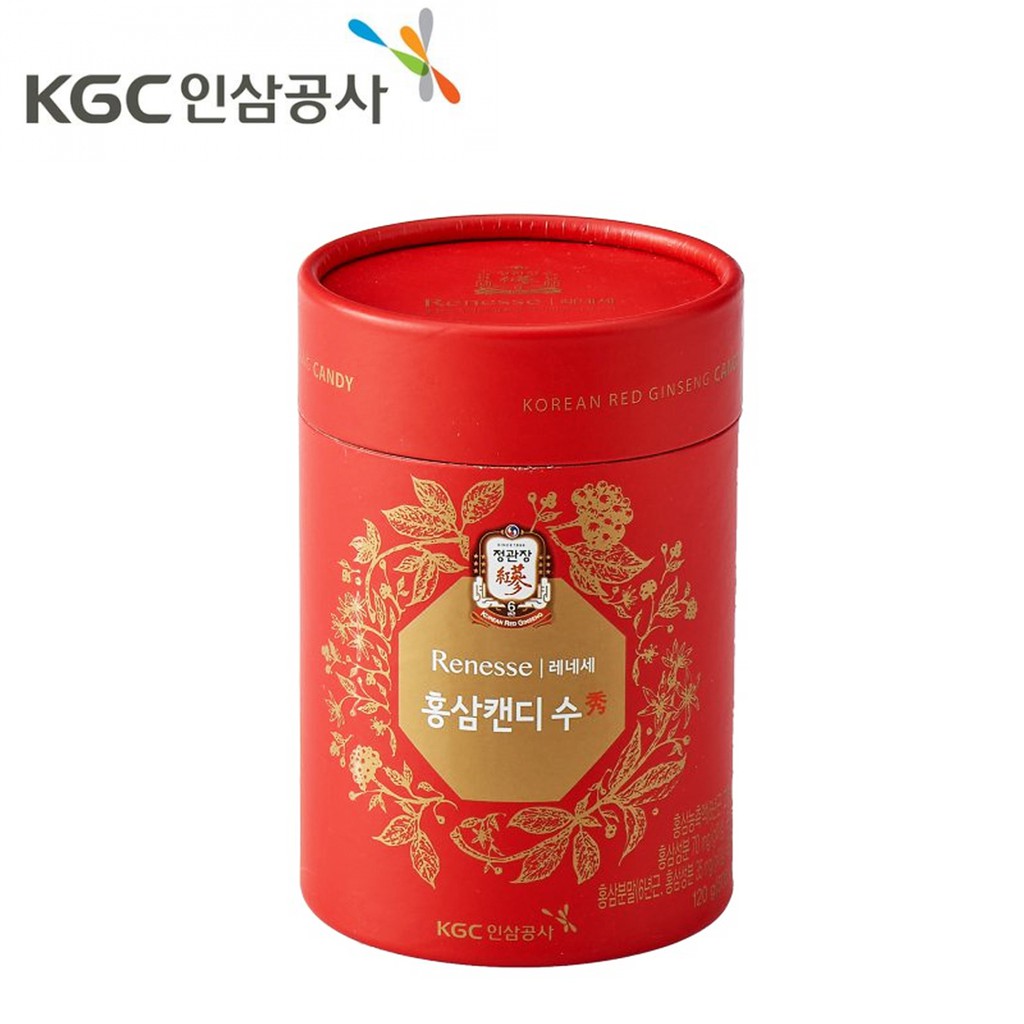 KẸO HỒNG SÂM CHÍNH PHỦ KOREAN RED GINSENG CANDY RENESSE KGC 120 GRAM