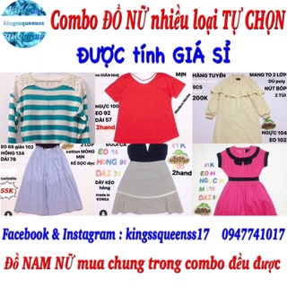 Combo đồ nữ các loại freeship miễn phí vận chuyển giao hàng miễn phí