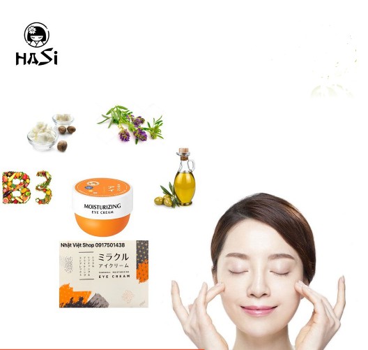 Kem dưỡng Hasi Kokeshi Puredoll Miracle Eye giảm nhăn &amp; thâm quầng mắt