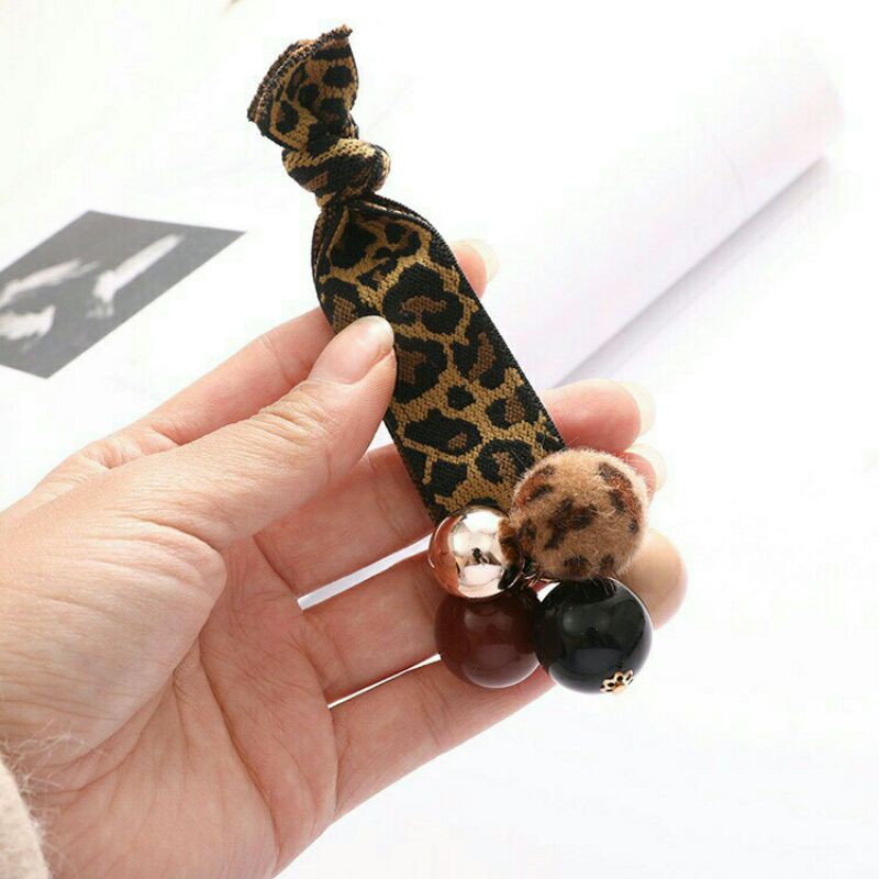 Cặp  Dây Buộc Tóc Hàn Quốc Đính Hạt Noel siêu đáng yêu