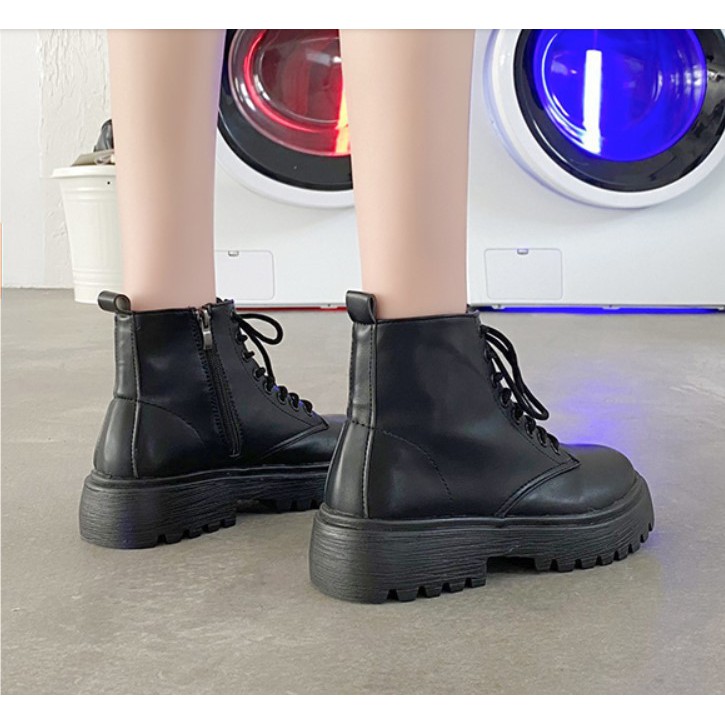 [ CÓ SẴN ] - Giày cao cổ kéo khóa buộc dây cá tính Ulzang cực xinh | BigBuy360 - bigbuy360.vn