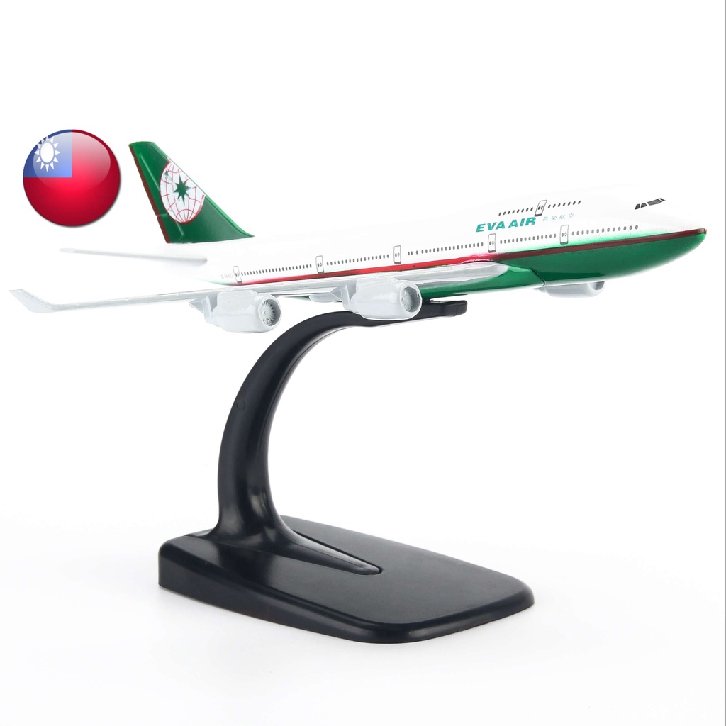 Mô hình máy bay Eva Air Boeing B747 16cm Everfly