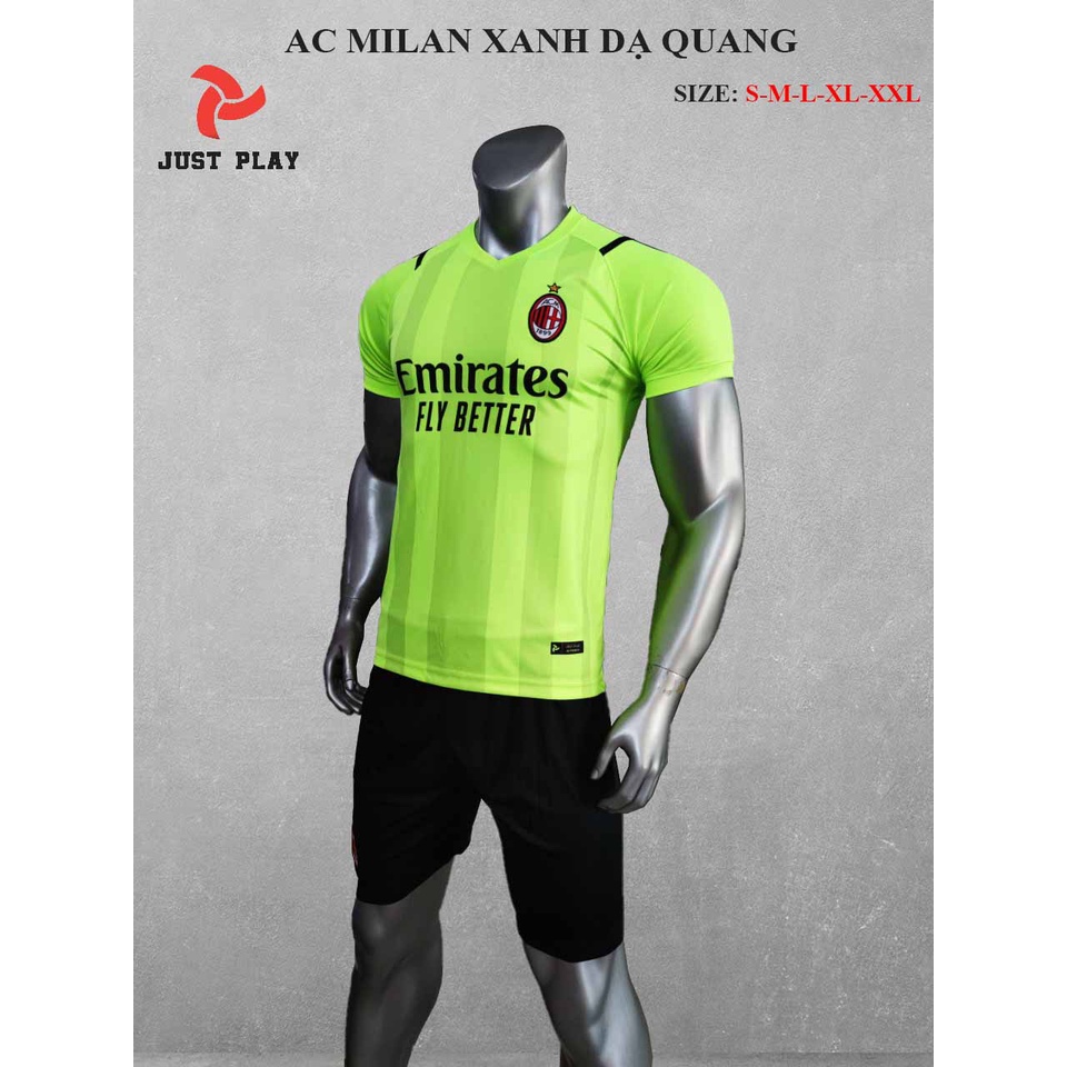 Bộ bóng đá AC Milan 2021 2022 màu xanh