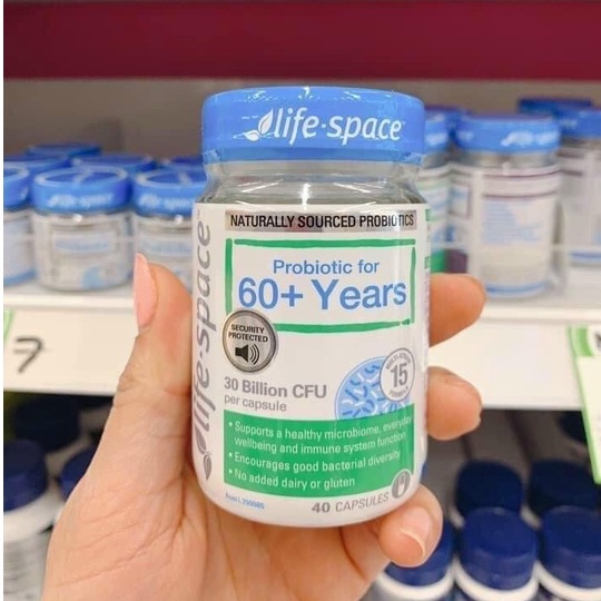 Viên uống men vi sinh cho người lớn trên 60 tuổi Life Space - Life Space Probiotic For 60+