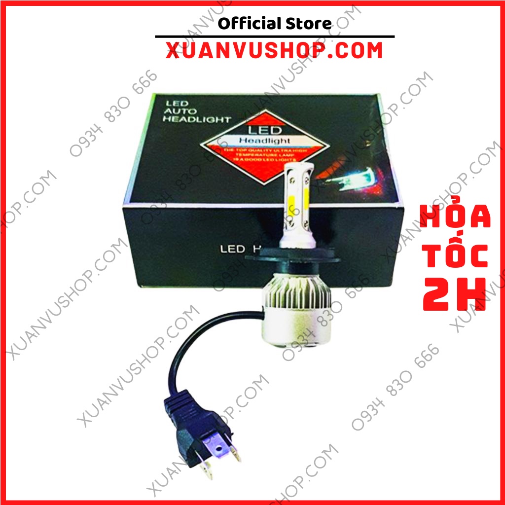 Đèn led xe máy Đèn pha trợ sáng ô tô xe hơi X7 LEDVNRACING 2022 sáng led gom bảo hành 6 tháng chính hãng XUANVUSHOP