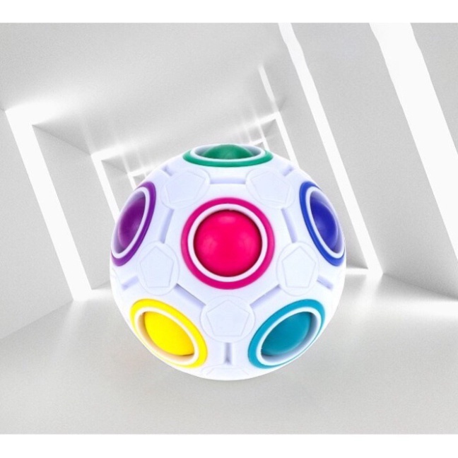 [Mã LIFE20KALL giảm 10% đơn 50K] Rubik Biến Thể Yongjun Magic Rainbow Ball Rubik's Cube (1344RBT)