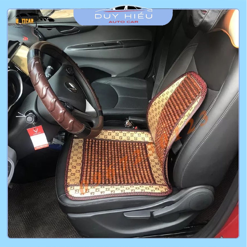 Combo lót ghế hạt kèm cả tựa lưng hạt gỗ cao cấp hàng xuất đẹp