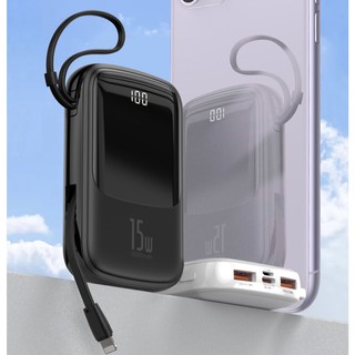 Sạc dự phòng mini 10000mah baseus sạc nhanh 15w chính hãng