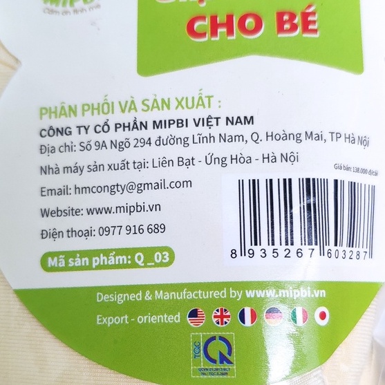 Ủ quấn tay cho bé Mipbi - Khăn quấn tay chống giật mình cho bé Mipbi