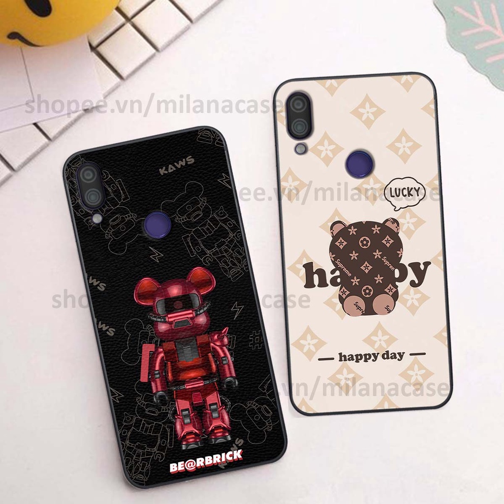Ốp Xiaomi Redmi Note 7 gấu be@rBrick gấu Teddy Kaws siêu đẹp, phong cách, cá tính