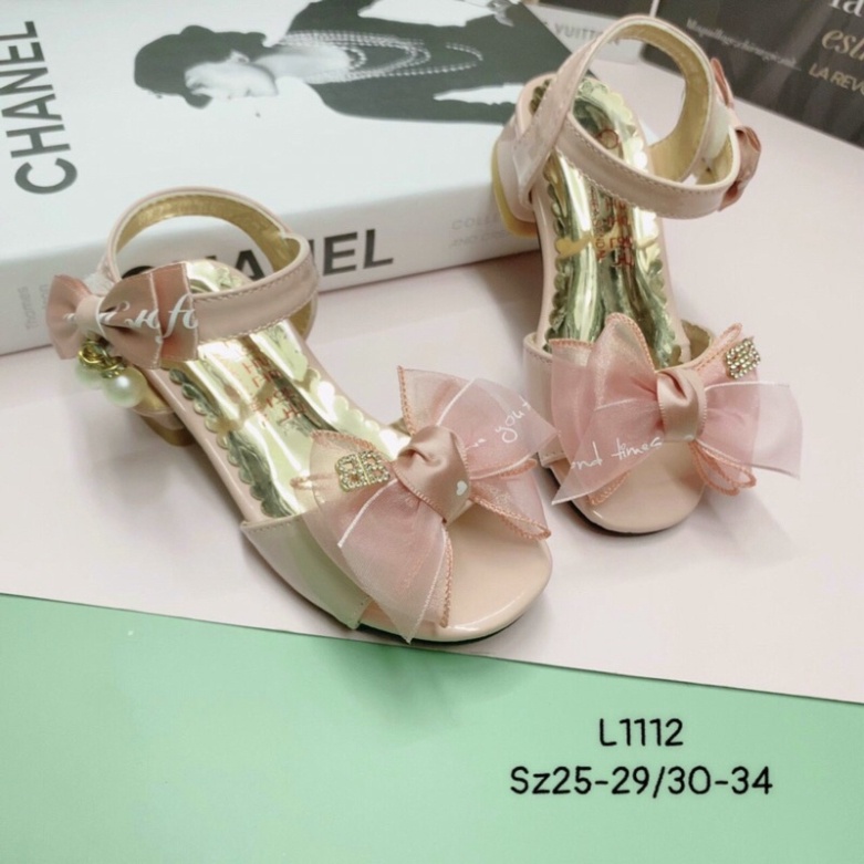 [Mẫu Mới Về 2022] DÉP SADAN CAO GÓT(3p) CHO BÉ GÁI SIZE 25-34