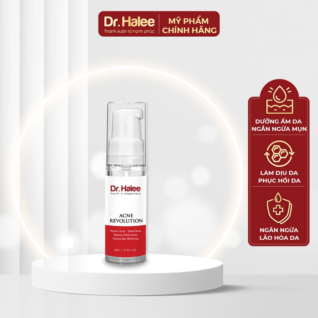 Serum dược mụn Dr.Halee Acne Revolution 6ml kháng khuẩn, dưỡng ẩm mờ thâm da