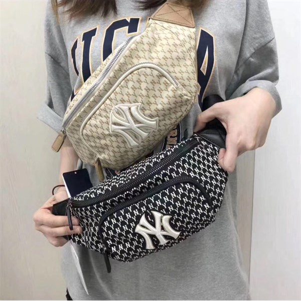 ⚡️(ảnh thật)Túi bao tử NY YAN.KEES M.L.B Monogram Wiaist Bag| HÀNG XUẤT DƯ XỊN 100% ( Hàng Có Sẵn ) | CAM KẾT CHUẨN XỊN