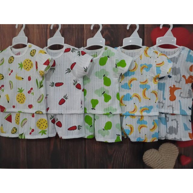 [pet_shop]Bộ cotton giấy cài vai cho bé