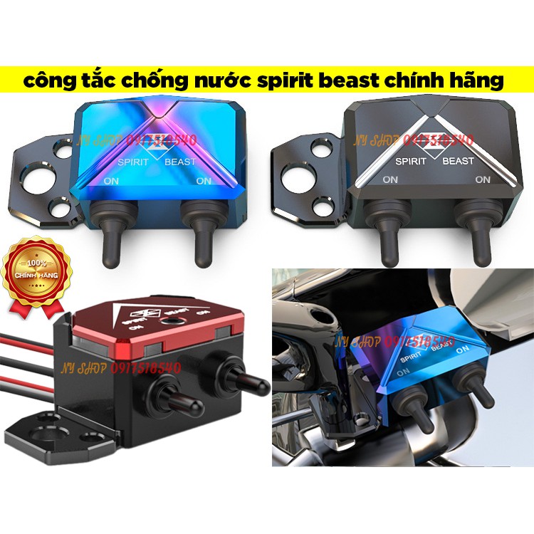 🥇 công tắc CNC spirit beast chính hãng full box . gắn đèn trợ sáng,chân gương 🥇