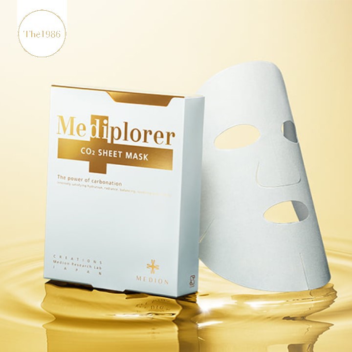 Mặt nạ CO2 dạng miếng thúc đẩy quá trình trẻ hóa da chỉ trong 10 phút Mediplorer CO2 Sheet Mask