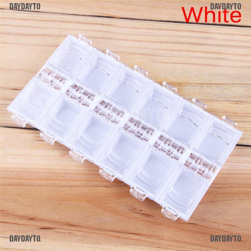 Hộp nhựa đựng sắp xếp trang sức 12 ngăn tiện dụng