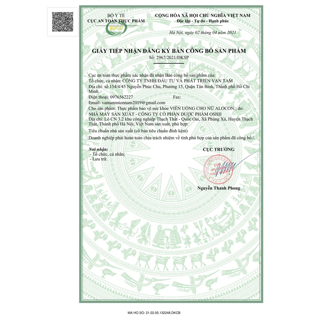 Viên Uống Tăng Khả Năng Thụ Thai ALOCON dành cho nữ