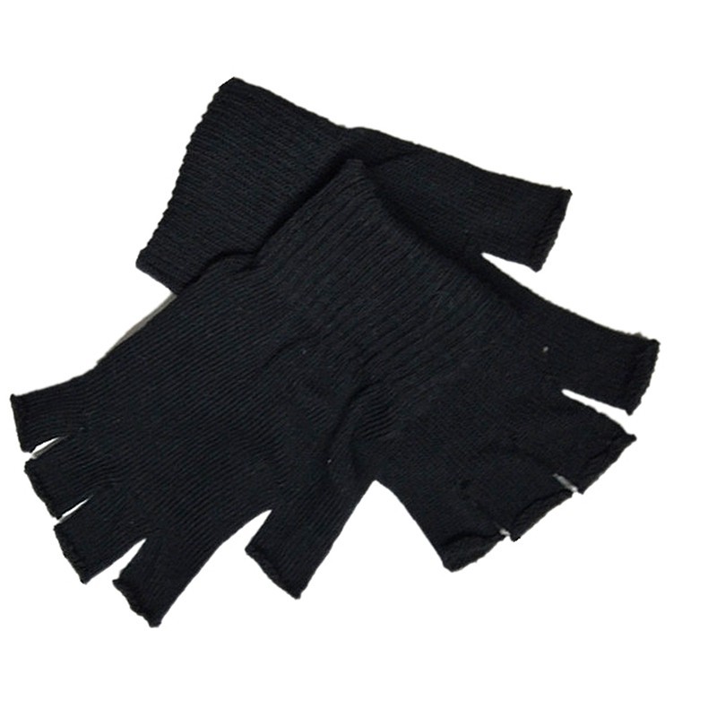 Đôi găng tay len hở ngón ấm áp thời trang cho nam nữ