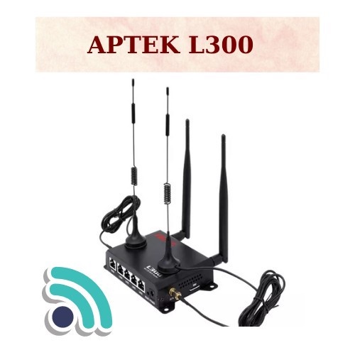 Aptek L300 | Thiết Bị Gắn Sim 4G Phát Wi-Fi Tốc Độ Cao. Hỗ Trợ 4 Antena Thu Phát Sóng. Hàng Chính Hãng.