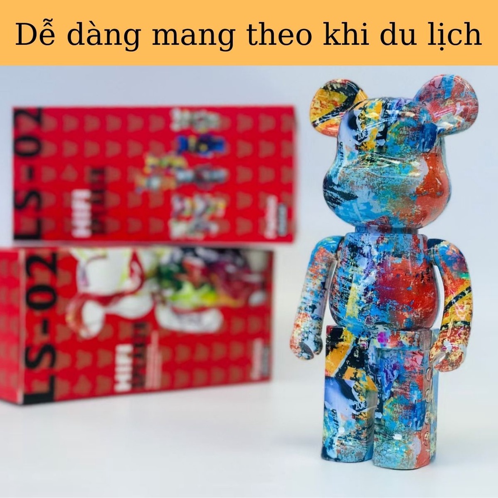 Loa Bluetooth Gấu Bearbrick Di Động Dễ Dàng Mang Theo Chất Liệu Cao Cấp Màu Sắc Cá Tính