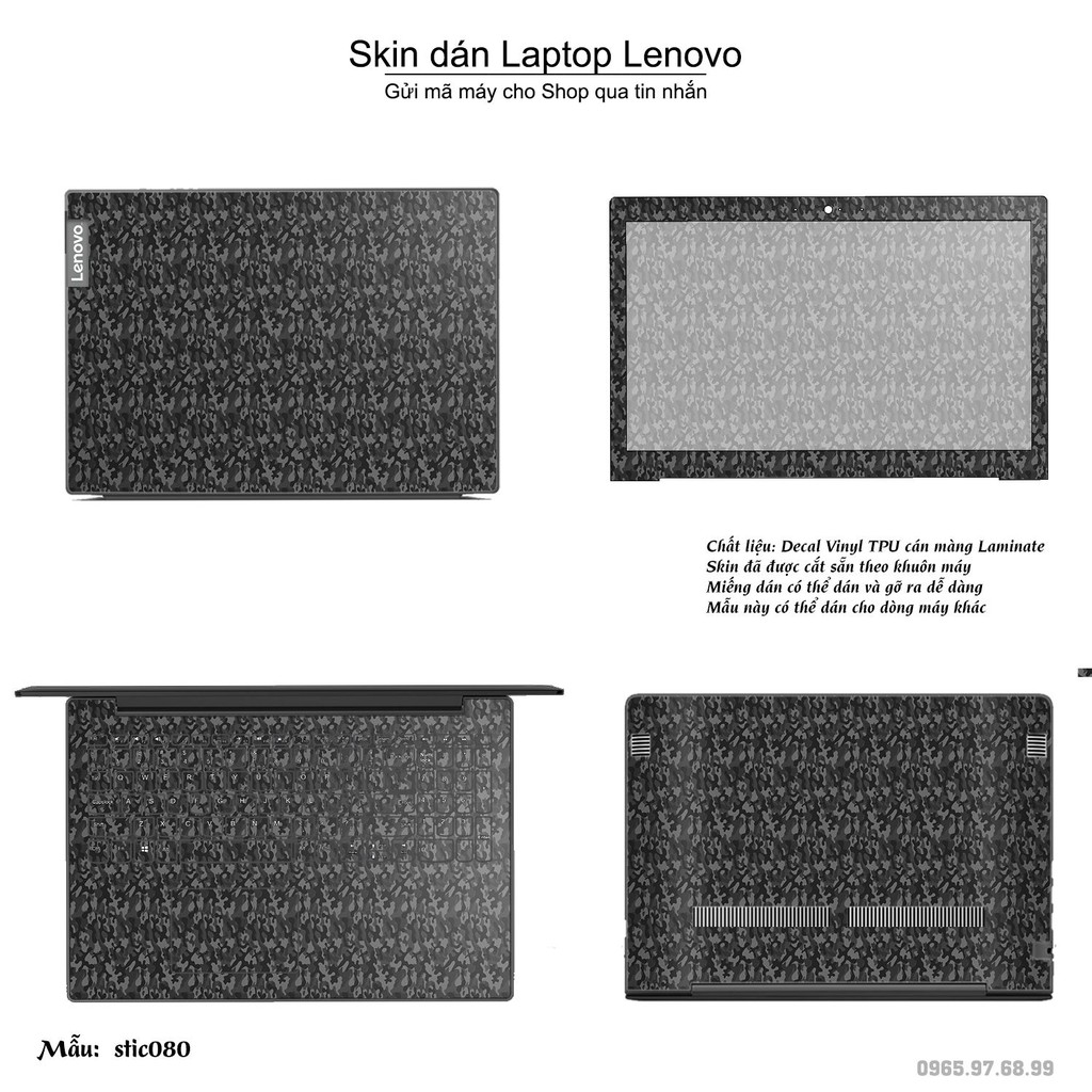 Skin dán Laptop Lenovo in hình Hoa văn sticker nhiều mẫu 14 (inbox mã máy cho Shop)