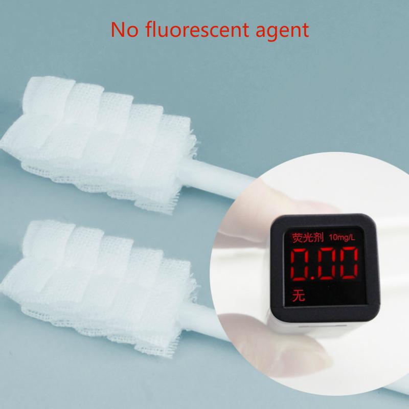 30Pcs/set Sterile Baby Oral Cleaner Gauze Tongue Teeth Care Dental Disposable Nursing Stick Toothbrush Individual Package