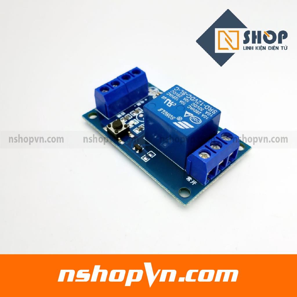 Module kích hoạt relay bằng nút nhấn