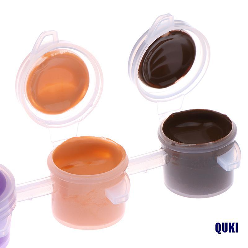 Set màu vẽ acrylic chuyên dụng dùng vẽ tường/ vải/ quần áo NoBrand