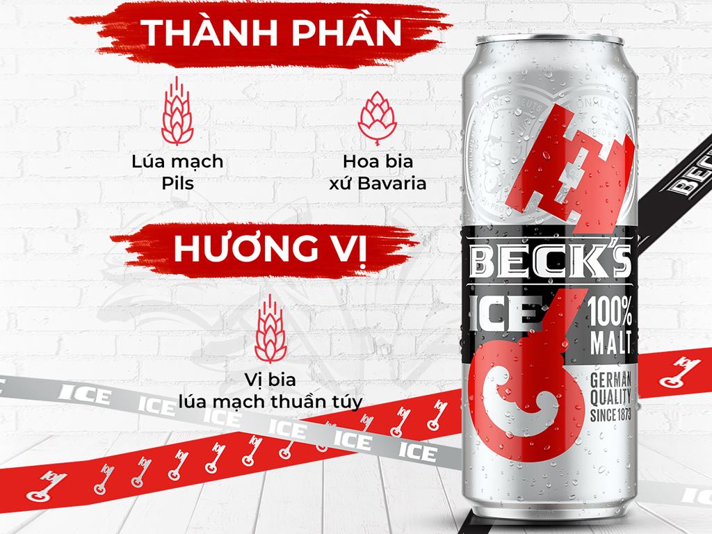 Thùng 12 Lon Bia Beck's Ice  / Lốc 6 lon Bia Beck's Ice 500ml