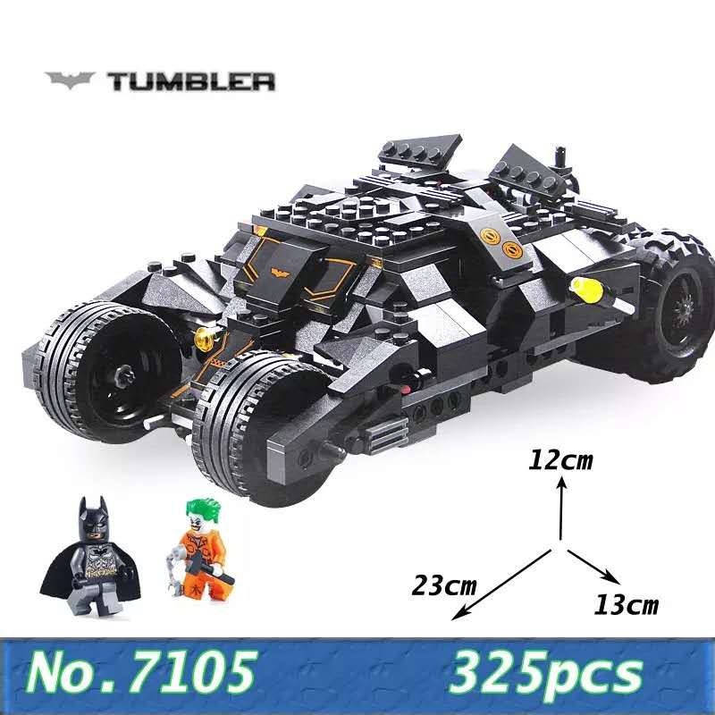 Đồ chơi Lắp ghép Mô hình 7105 Superheros Batmobile Car Batman Siêu Xe Thumber Của Người Dơi Quà cho các bé trai