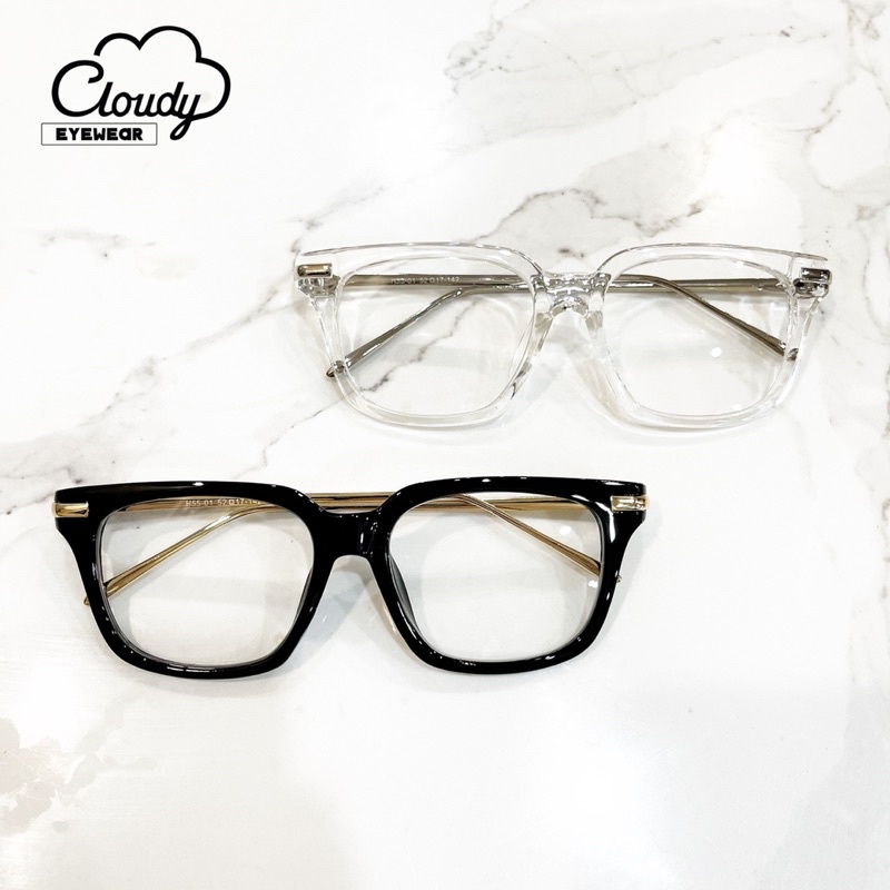 Gọng kính dáng vuông thời trang lắp cận Cloudy Eyewear H55-01