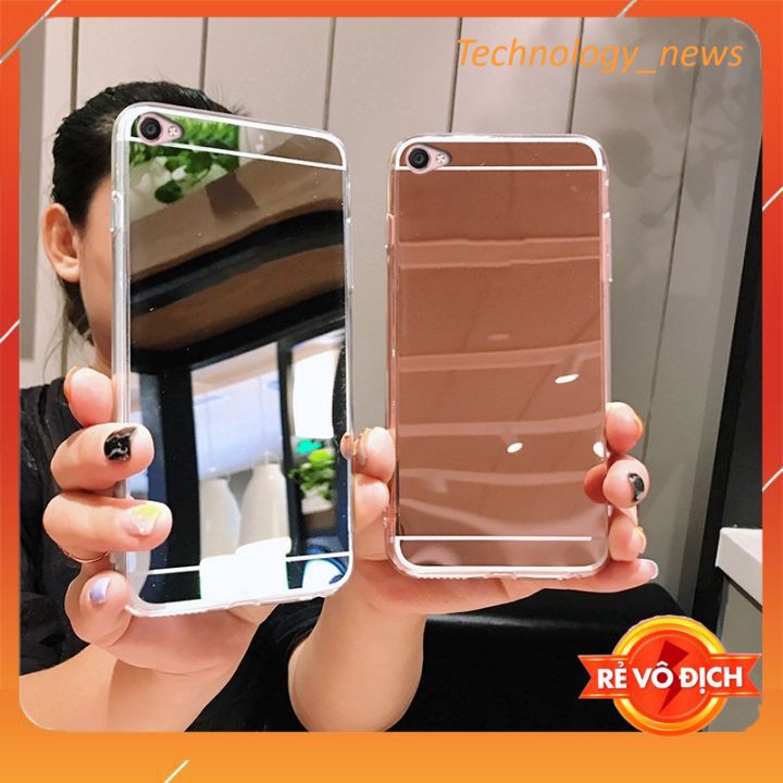 Ốp lưng Oppo tráng gương oppo F1s/A59/A33/A57/A1K/Realme C2/ A7/A5S/A12/F9/F5/F7/A39/NEO 7 silicon dẻo, siêu đẹp