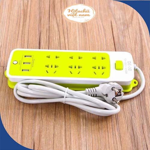 Ổ Điện Đa Năng Chống Giật 3 Cổng USB và 9 Ổ Cắm, Phích Cắm Điện Đa Năng Thông Minh