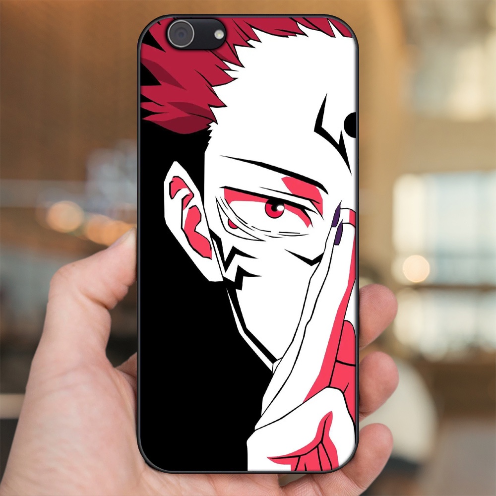 Ốp lưng Vivo Y53, Y69, Y71, Y81, Y83 viền đen in hình Yuji Jujutsu Kaisen
