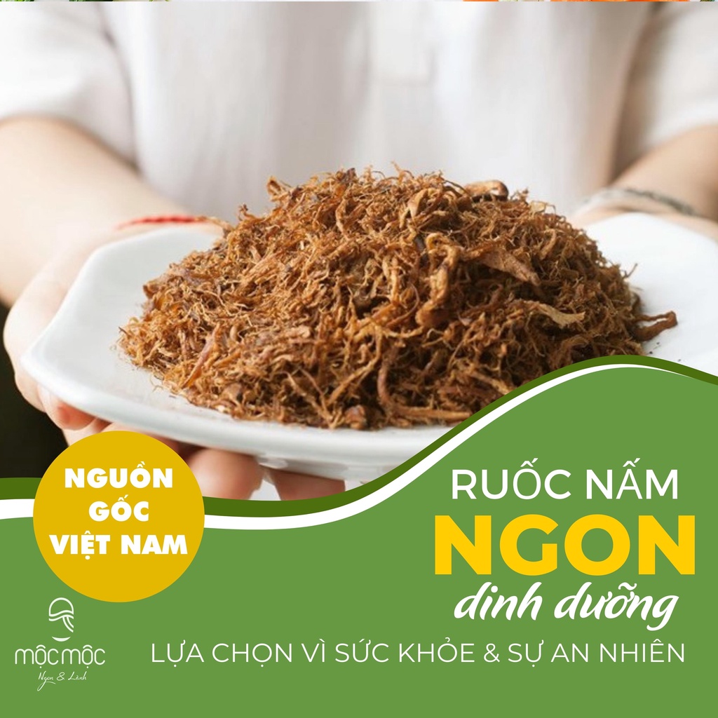 Ruốc nấm hương chay hữu cơ Mộc Mộc 200g - Ruốc nấm sạch - Ruốc nấm - Ruốc nấm Mộc Mộc