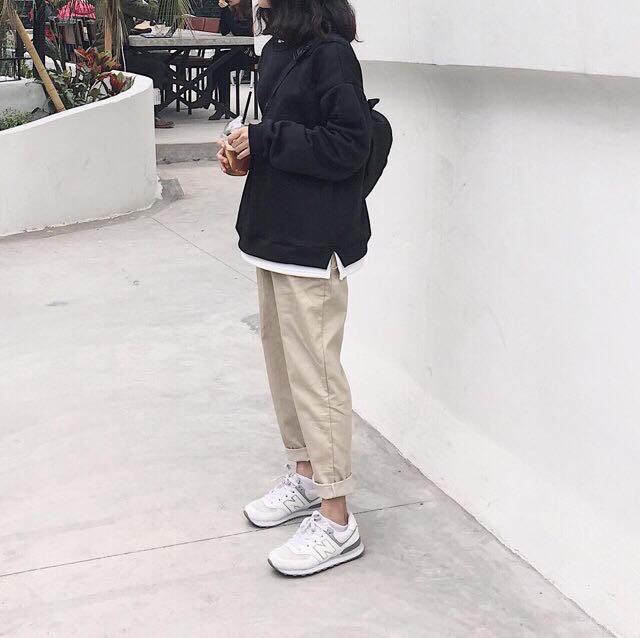 [ Hot ] quần kaki baggy nữ đủ màu