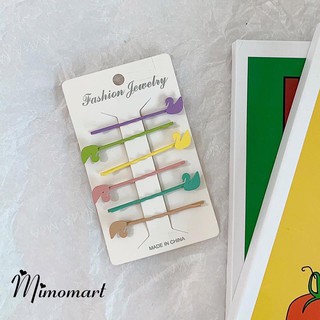 Set 6 kẹp mái sắc màu pastel