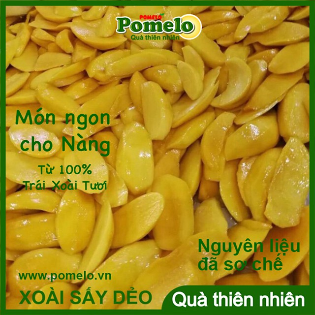 [CAO CẤP-Bộ 6 gói x 90g] Xoài Sấy Dẻo POMELO, Soft Dried Mango, Trái Cây Sấy, Đặc Sản