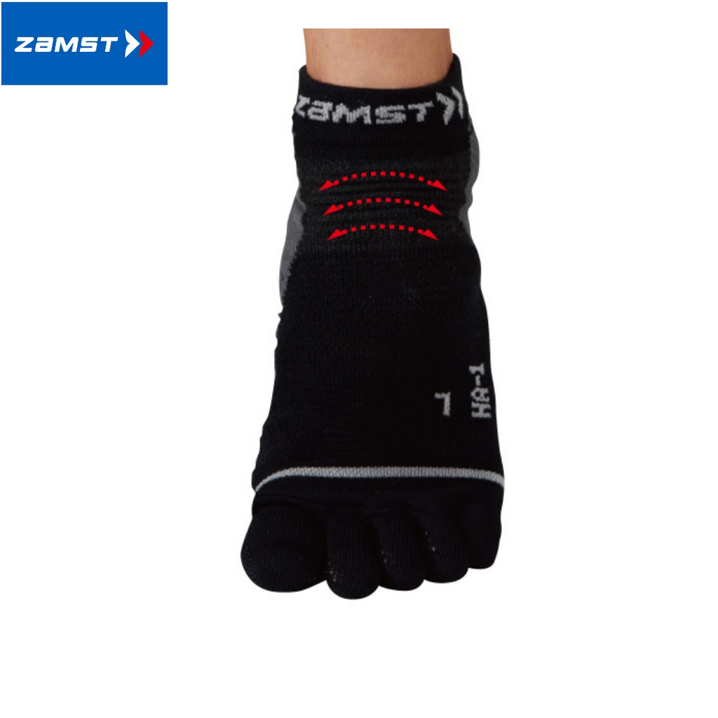 Vớ đa năng hỗ trợ bảo vệ gan bàn chân, nâng vòm chân ZAMST chính hãng HA-1 Mesh (5-finger socks)