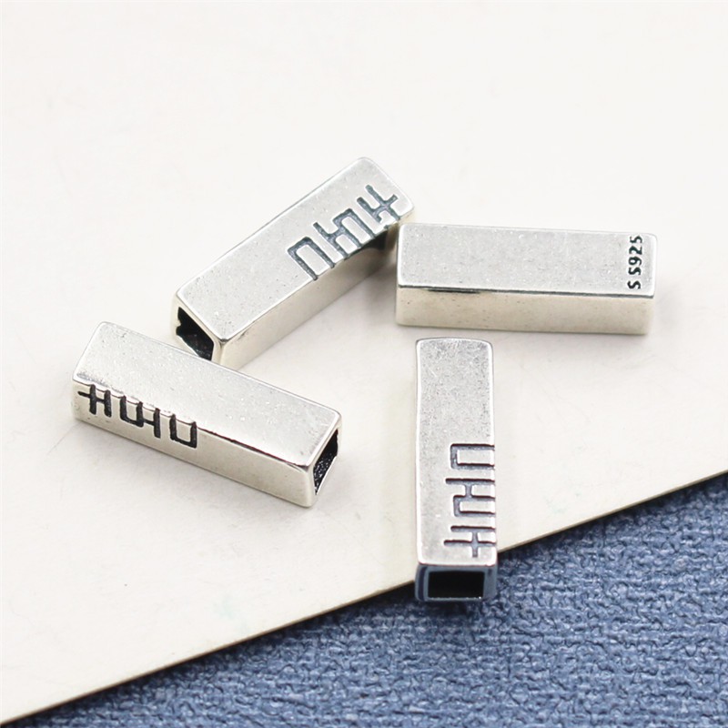 Charm nối đôi chữ song hỷ làm handmade - Charm bạc 925 - Mã CA425