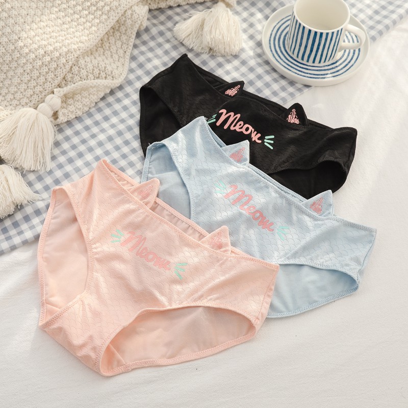 Quần lót cotton cao cấp có tai Meow Meow B1 | BigBuy360 - bigbuy360.vn