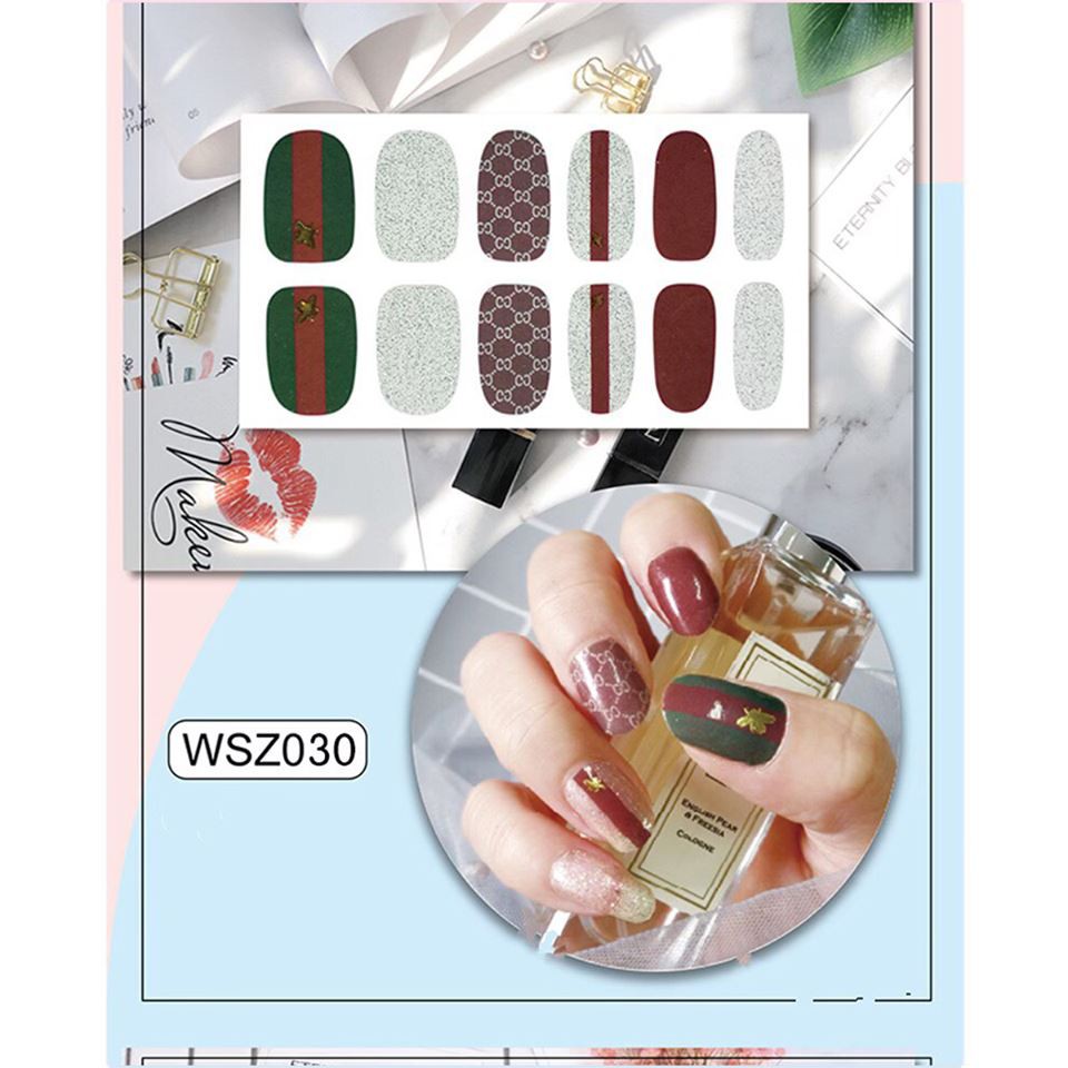 Set Sticker Dán Móng Tay 3D Cực Xinh Cho Các Nàng P230 - Nail Wraps HOT TREND