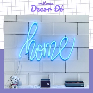 Đèn NeonSign | Chữ Home | Kích Thước 39x22cm | Quà Tặng Trang Trí Cực Chất , Siêu Sáng & Tiết Kiệm Điện Với Led 12v |
