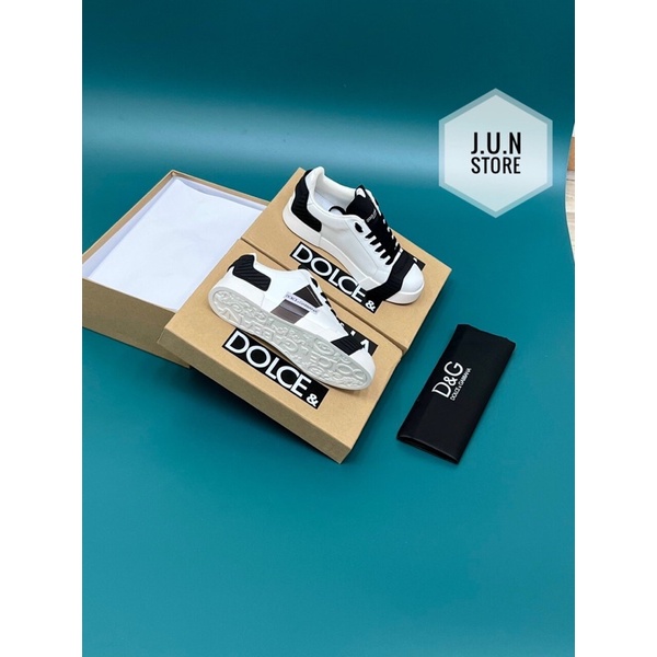 GIÀY SNEAKER DOLCE&GABANA CHẤT TRẮNG ĐEN LAI AU SC