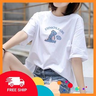Áo phông nữ cotton co dãn 4 chiều| Áo Phông Trắng Quảng Châu In Hình Dễ Thương freesize dưới 60kg