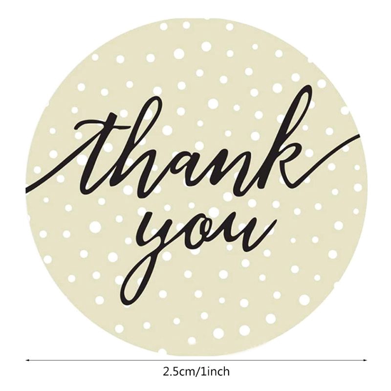 Bộ 100 Nhãn Dán 8 Kiểu Chữ Thank You