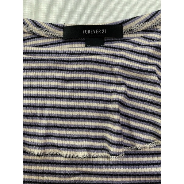 Áo thun gân bẹt vai Forever 21 - Thanh lý vnxk