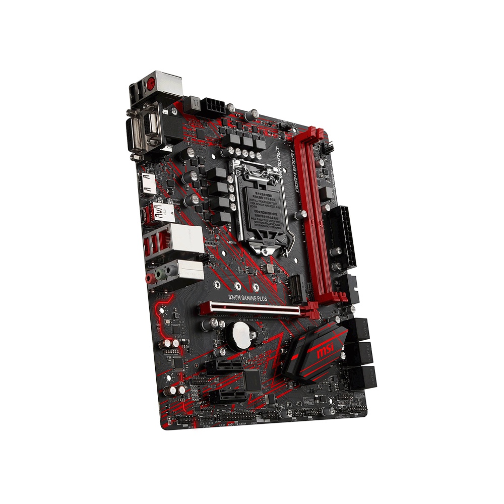 Bo mạch chủ Mainboard MSI B360M Gaming Plus (Intel B360, Socket 1151, m-ATX, 2 khe RAM DDR4) - hàng new full box